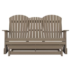 Signature Design by Ashley Hyland Wave Light Brown HDPE Frame Loveseat