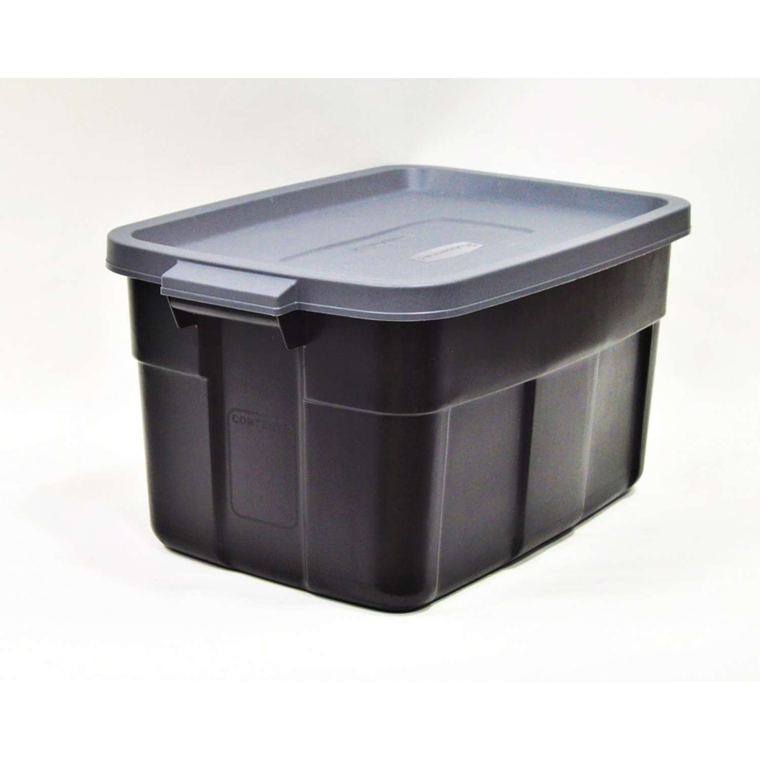 Rubbermaid Roughneck 14 gal Black/Gray Storage Box 12.2 in. H X 15.9 in. W  X 23.875 in. D Stackable - Ace Hardware