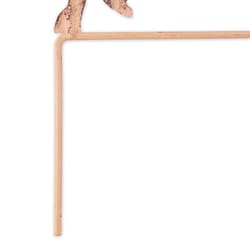 Zingz & Thingz Natural Iron 13.25 in. H X 14.25 in. L X 1.5 in. W Pig Outdoor Garden Stake