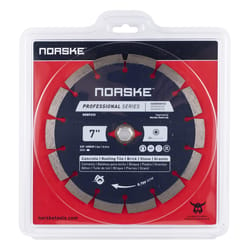 Norske 7 in. D X 5/8 in. Diamond Segmented Rim Diamond Saw Blade 1 each