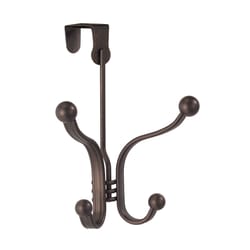 iDesign York Lyra Brown Steel Over-the-Door Hook