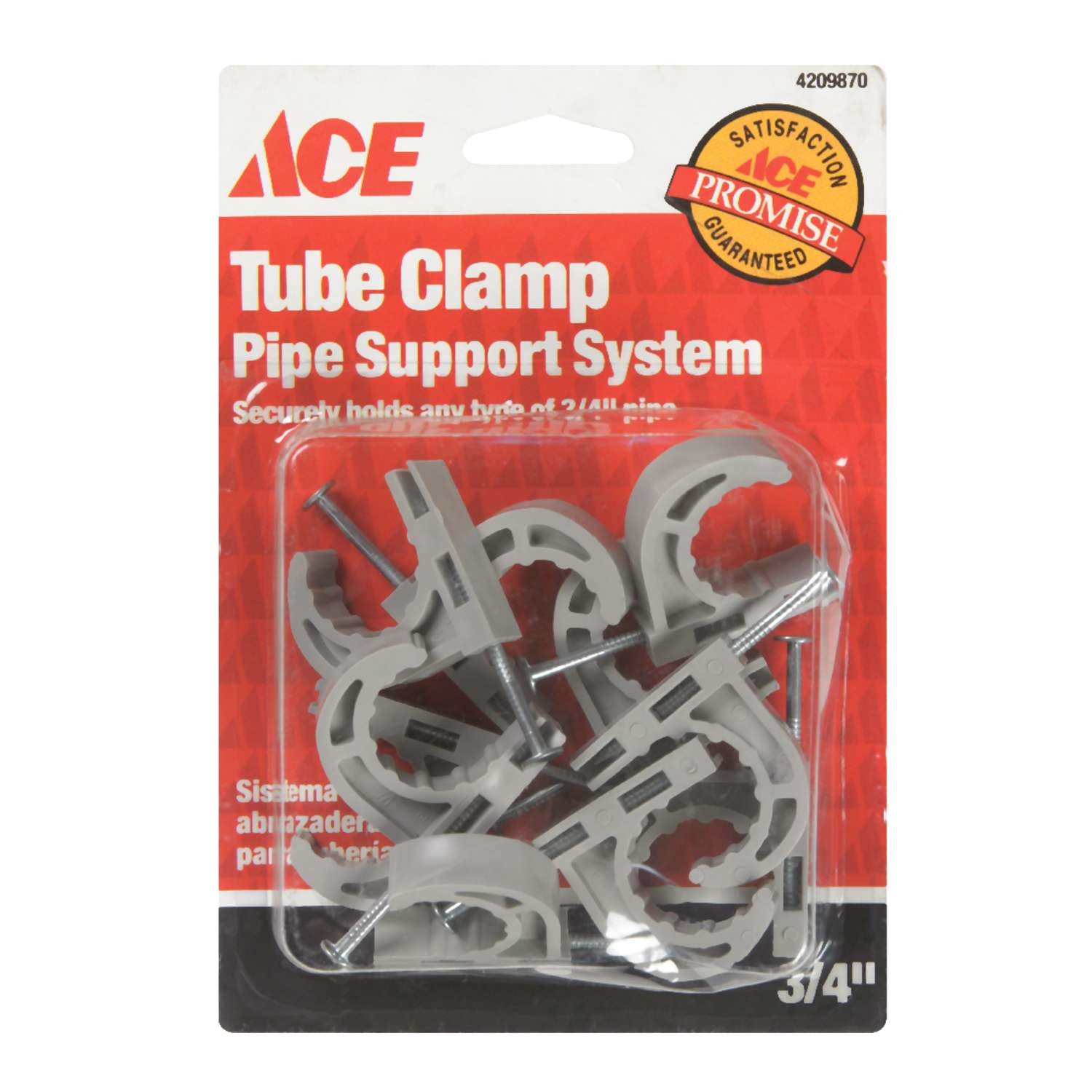 Ace 3/4 in. Polyethylene Pipe Clamps Ace Hardware