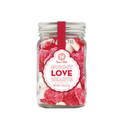Hammond's Candies Valentine's Day Love Hearts Mason Gummy Candy 11 oz