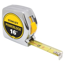 Stanley PowerLock 16 ft. L X 0.75 in. W Compact Tape Measure 1 pk