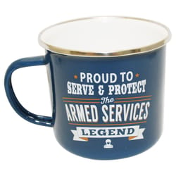 Top Guy Armed Services 14 oz Multicolored Steel Enamel Coated Mug 1 pk