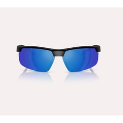 Native Ridge-Runner Crest Men's Matte Black Frame Blue Reflex Lens Polarized Sunglasses