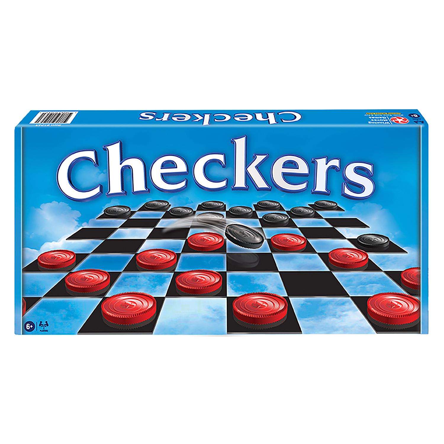 Winning Moves Checkers Board Game Black/Red 25 pc Ace Hardware