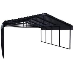 Arrow 20 ft. x 24 ft. Steel Horizontal Peak Carport without Floor Kit