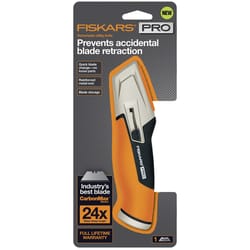 Fiskars Pro 7 in. Retractable Utility Knife Orange 1 pk