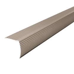 M-D BUILDING PRODUCTS CINCH 1.125 in. H X 1.125 in. W X 36 in. L Satin Nickel Aluminum Stair Edge