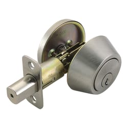 Design House Satin Nickel Steel Deadbolt