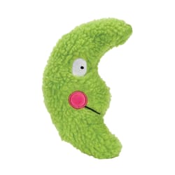 Boss Pet Zanies Green Berber Smiling Moon Dog Toy 8 in. 1 pk