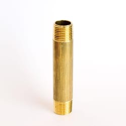 ATC 1/2 in. MPT X 1/2 in. D MPT Yellow Brass Nipple 4 in. L