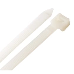 Home Plus 18 in. L White Cable Tie 50 pk