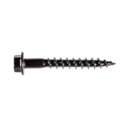 Simpson Strong-Tie No. 10 X 1-1/2 in. L Hex Black Bold Wood Screws 50 pk