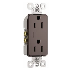 Legrand Radiant 15 amps 125 V Dark Bronze Outlet 5-15 R 1 pk