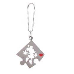 Monogram Disney Key Ring Pewter