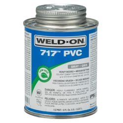 Weld-On 717 Gray Solvent Cement For PVC 8 oz