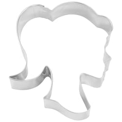 R&M International Corp 3 in. W X 4 in. L Doll Head Cookie Cutter Silver 1 pc