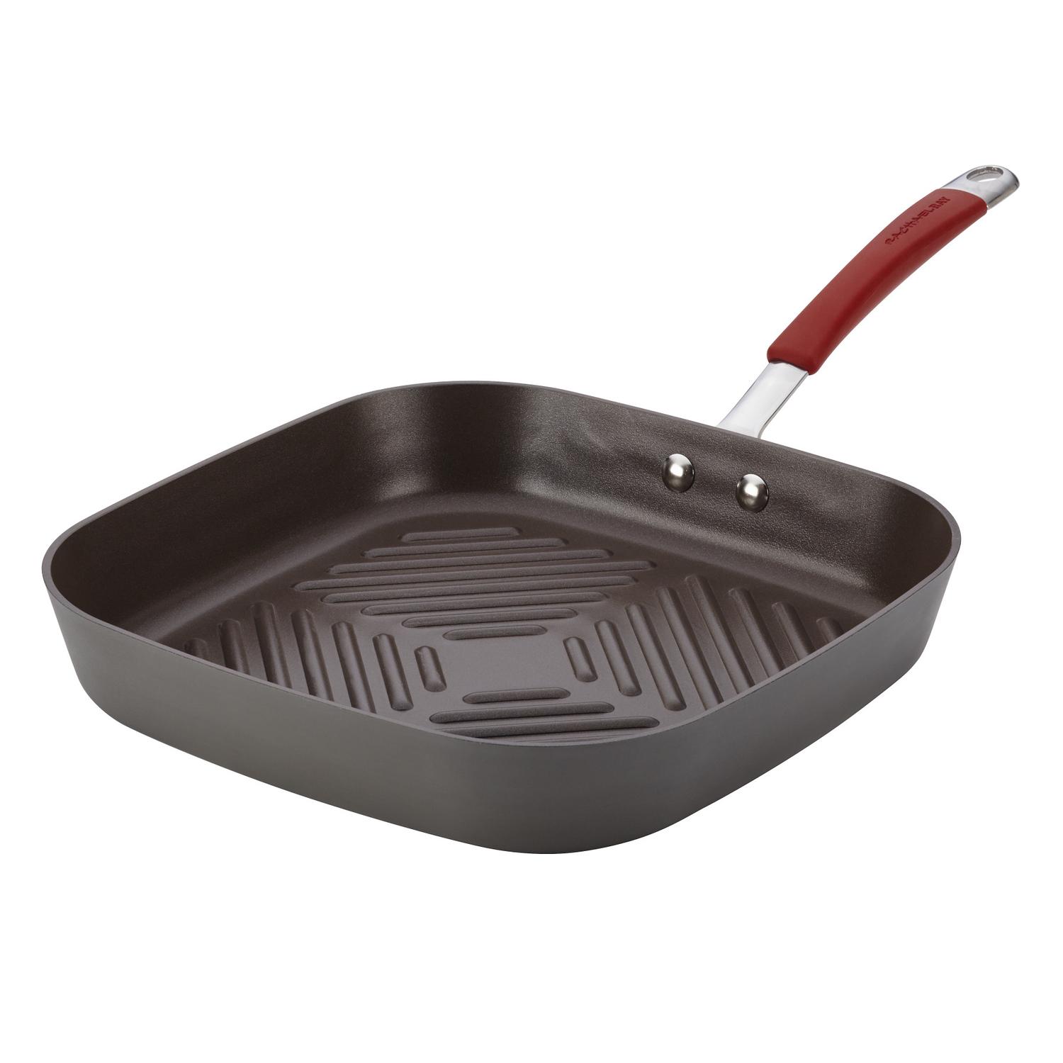 Rachael Ray Aluminum Grill Pan Gray Sansujyuku sansujyuku.com