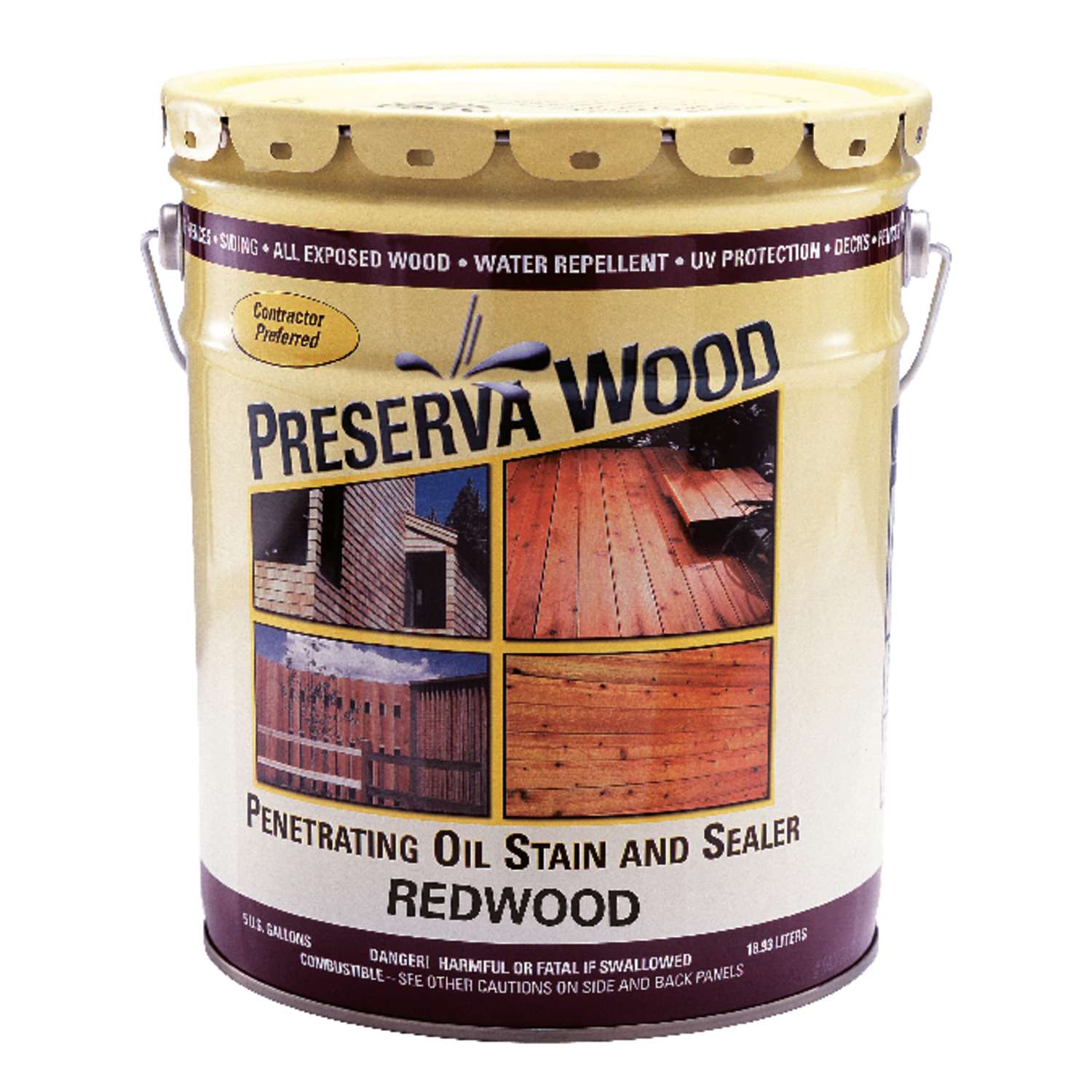 Preserva Wood Transparent Matte Redwood OilBased Oil Wood
