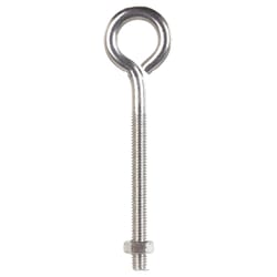 Hampton 5/16 in. X 5 in. L Stainless Stainless Steel Eyebolt Nut Included