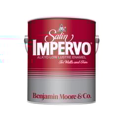 Benjamin Moore Satin Impervo Low Lustre Black Enamel Interior 1 gal