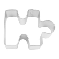 R&M International Corp International Corp 3 in. L Puzzle Piece Cookie Cutter Silver 1 pc