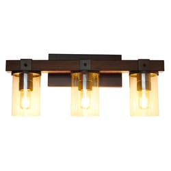 Lalia Home 5.5 in. H X 9.5 in. W X 22.25 in. L Brown Ceiling Light
