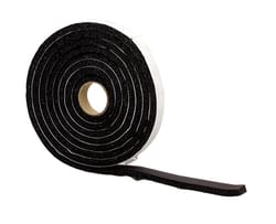 M-D Black Rubber Weather Stripping Tape For Windows 10 ft. L X 3/8 in.