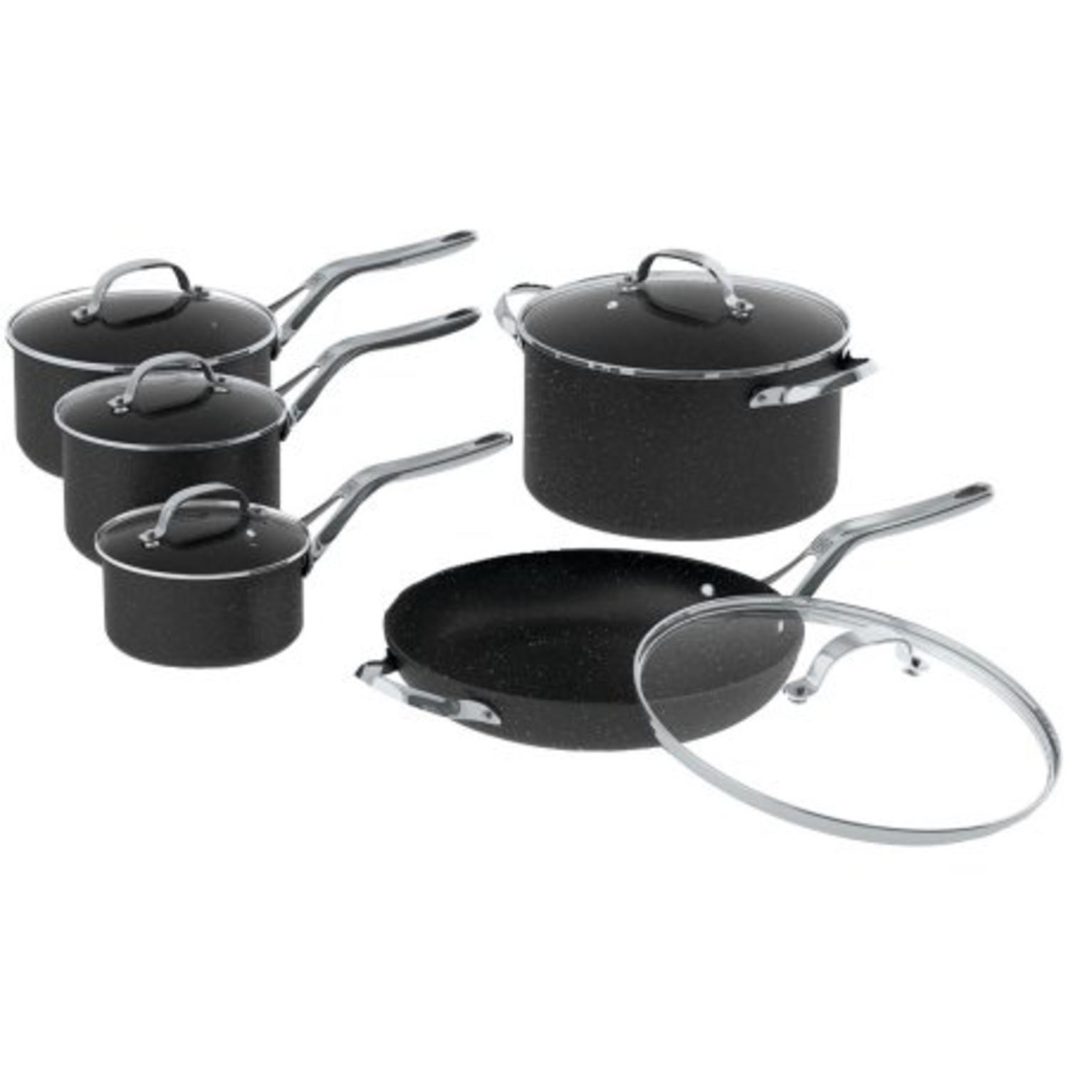 Starfrit The Rock Aluminum Cookware Set Black Sansujyuku sansujyuku.com