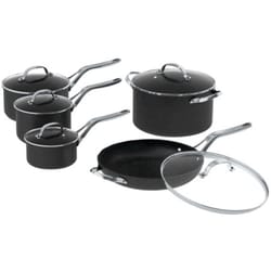 Starfrit The Rock Aluminum Cookware Set Black