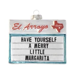 El Arroyo Multi-Colored Have Yourself A Merry Little Margartia Ornament