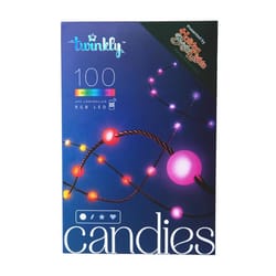 Twinkly Candies Pearl LED RGB 100 ct Light String 9.8 ft.