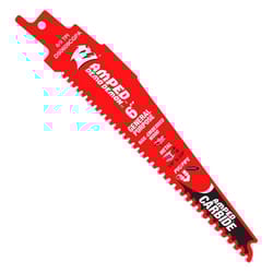 Diablo Demo Demon Amped 6 in. Carbide Tipped General Purpose Reciprocating Saw Blade 6/9 TPI 1 pk