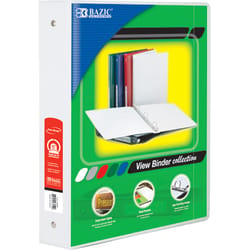 Bazic Products 1-1/2 in. W X 10.39 in. L 3-Ring View Binder