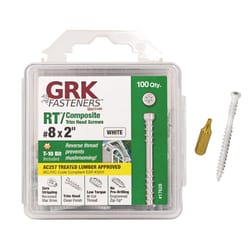 GRK Fasteners RT Composite No. 8 X 2 in. L Star Coated Reverse Screws 100 pk