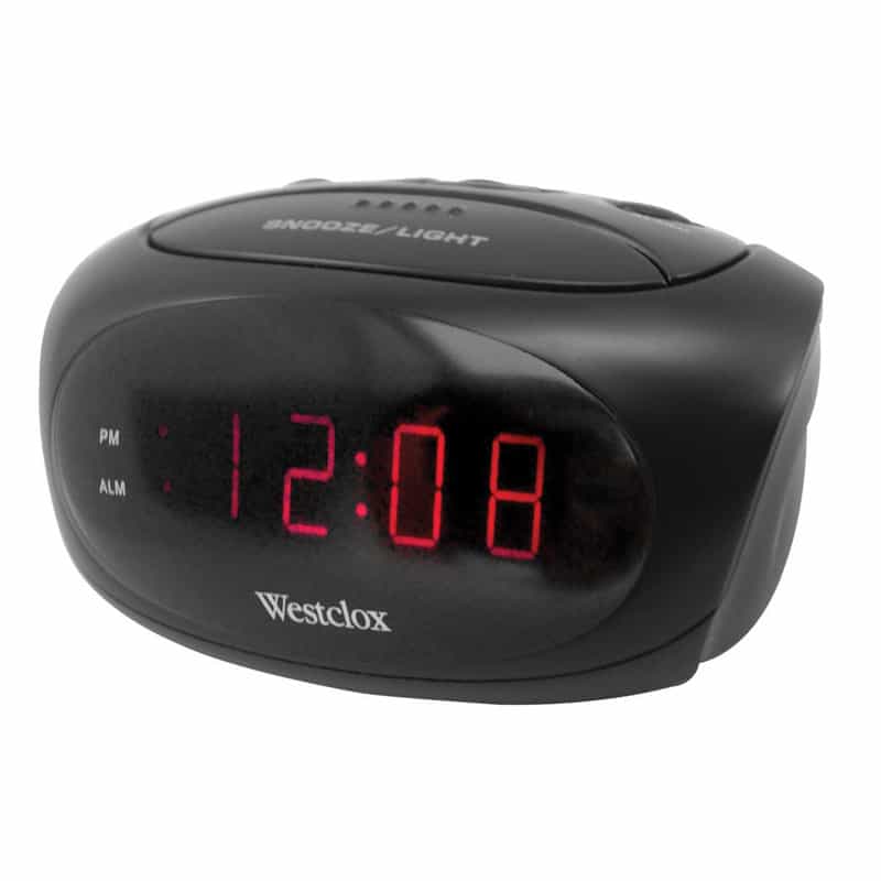 Westclox 0.6 in. Black Alarm Clock Digital Ace Hardware