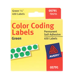 Avery® 5581 Die-Cut Labels Red Glow Permanent Adhesive 1x1.5 in