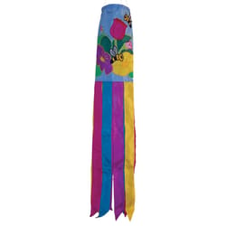 In The Breeze Floral Bee Windsock 6 in. H X 6 in. W X 40 in. L