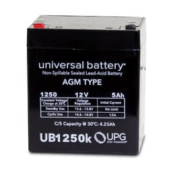 Universal Power Group UB1250k Sealed Lead-Acid 12 V 5 mAh Replacement Battery 1 pk