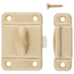 Ace Satin Brass Gold Steel Turn Buttons 1 pk