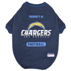 Pets First Blue Los Angeles Chargers Dog T-Shirt Medium