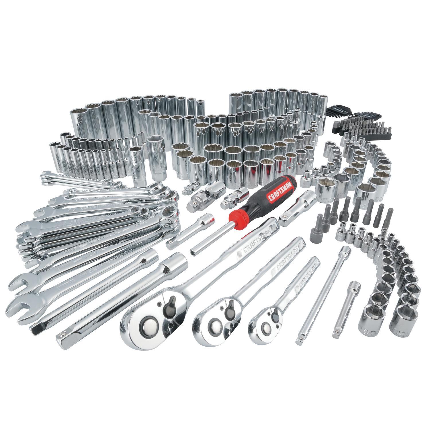 Craftsman 308 piece Mechanic s Tool Set 1 4 3 8 1 2 drive S Metric Mfr CMMT45939 Ace Hardware