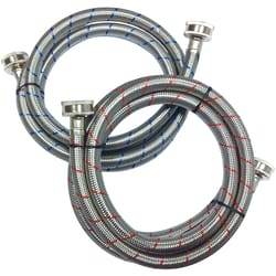 Ace 3/4 in. FHT in. X 3/4 in. D FHT 72 in. Braided Stainless Steel Washing Machine Supply Line