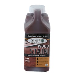 Saman Semi-Transparent Spice Water-Based Wood Stain 32 oz