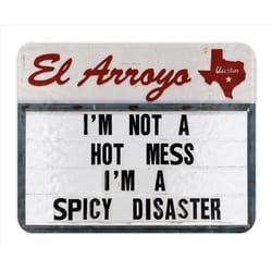 El Arroyo 15 in. L X 12 in. W X 1 in. Glass Spicy Disaster Cutting Board 1 each