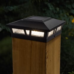 Classy Caps Solar Powered 0.33 W LED Post Cap Light 1 pk