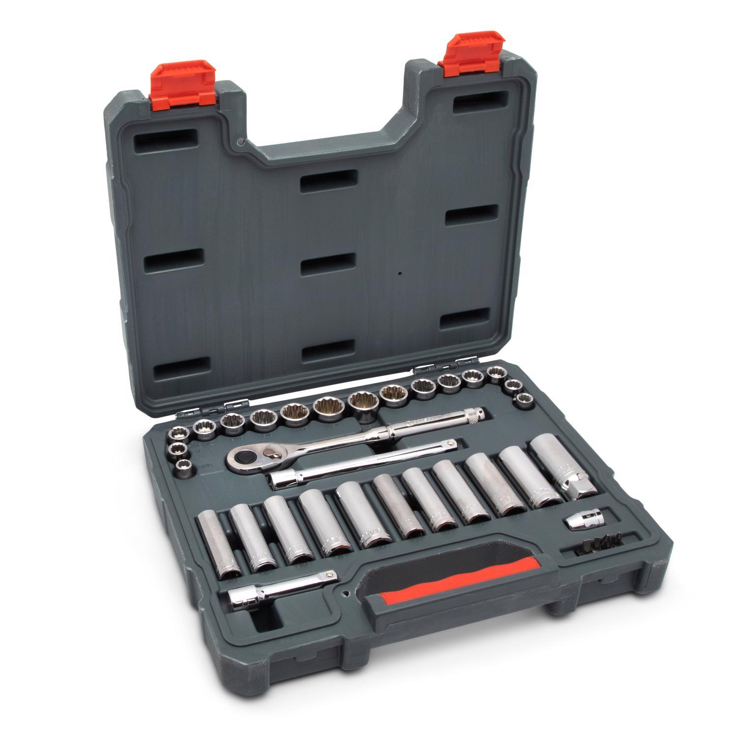 DAWN 3点　ace Crescent 3/8 in. drive SAE 6 and 12 Point Socket Wrench Set