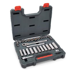 Crescent 3/8 in. drive SAE 6 and 12 Point Socket Wrench Set 35 pc